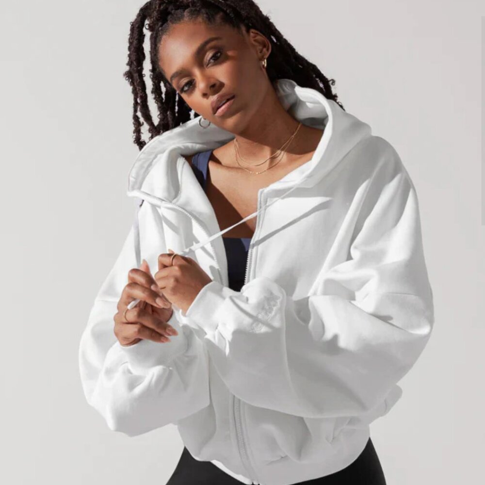 Popflex cloud zip hoodie white L/XL